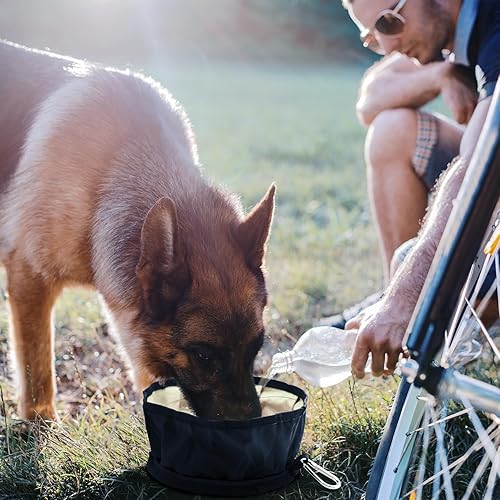 Miniatura 5 de LumoLeaf Cuencos plegables para perros, grandes de 68 oz80 onzas, tazón de viaje plegable ligero, 10 tazas, cuencos portátiles para agua y alimentos