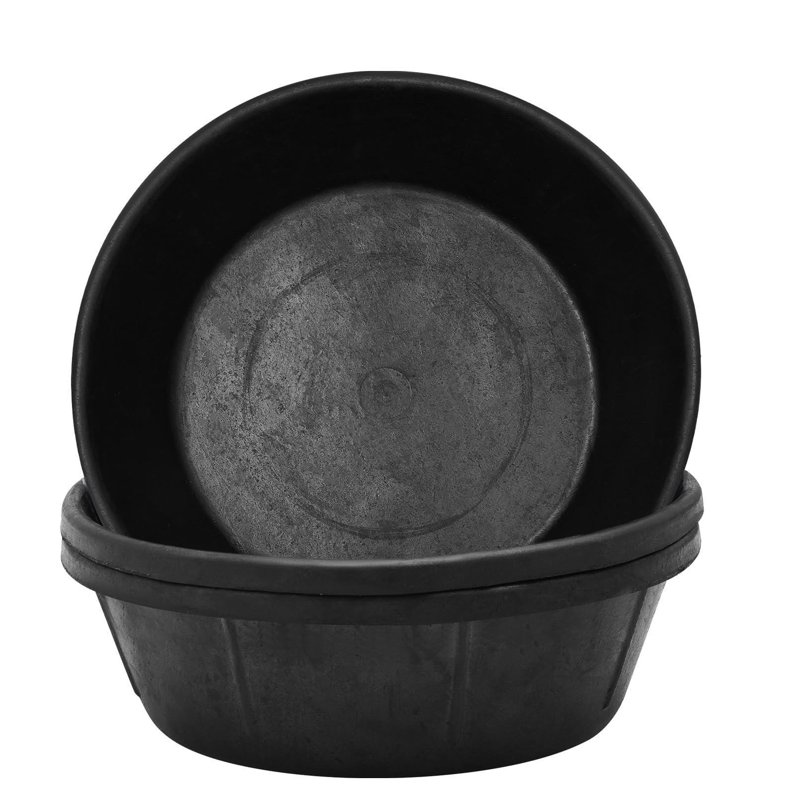 Sadnyy 3 sartenes de Goma de 8 Cuartos de galón, Cubo Grande de Utilidad para Perros, Cabras, Caballos, Pollo, Polvo, baño, contenedor de alimentación de Animales, 14.5 x 4.5 Pulgadas