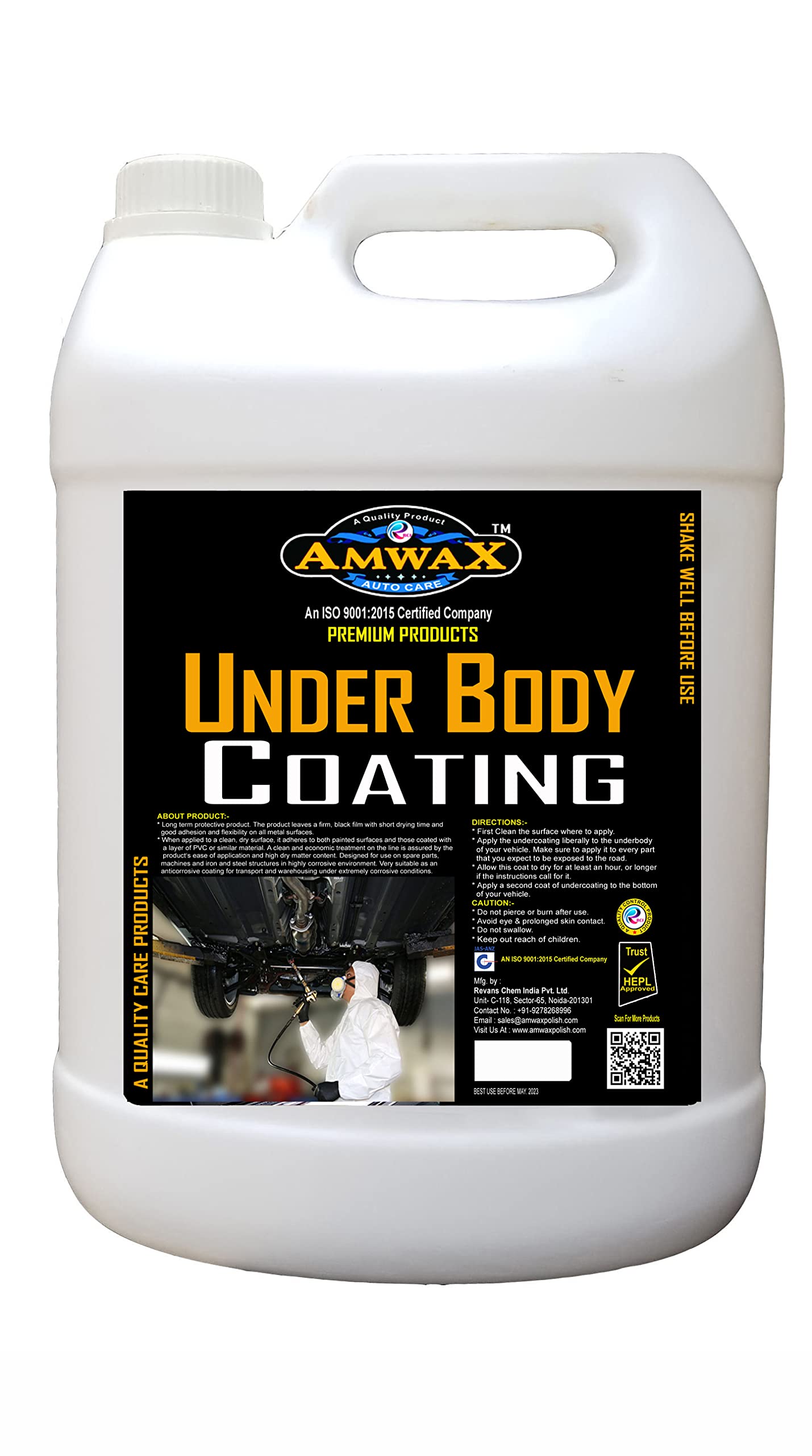 Amwax Rubberized Under Coating (Grade1000K) -5 Liter (B09NSQ48SH) Amazon Price History, Amazon Price Tracker