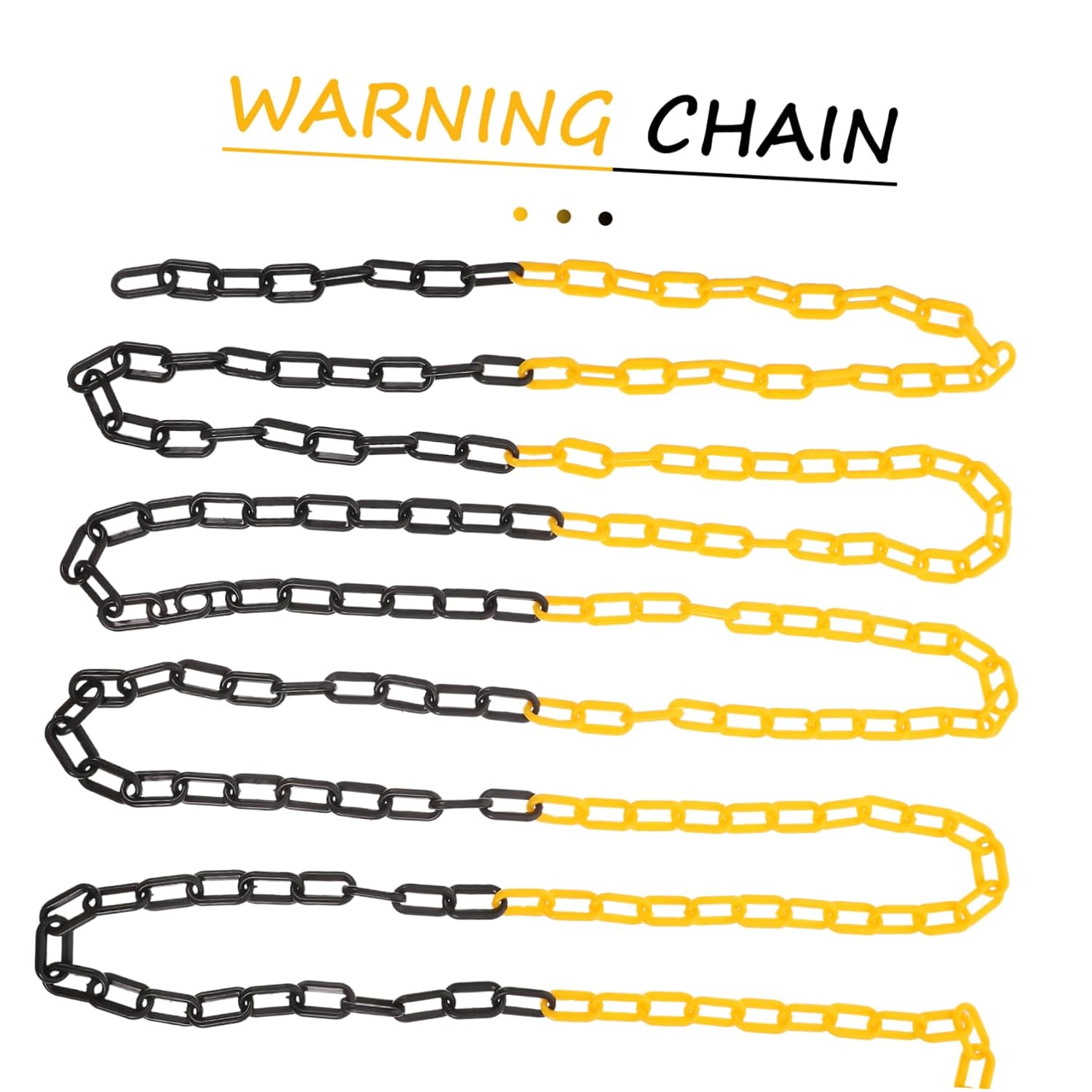 OUNONA Barrier Chain Chains Blocker Crowd Control Barrier Home Security Barriers Security Chain and Lock Security Chain Lock Chain Barrier Links Plastic Safety Chain Barricade Chain