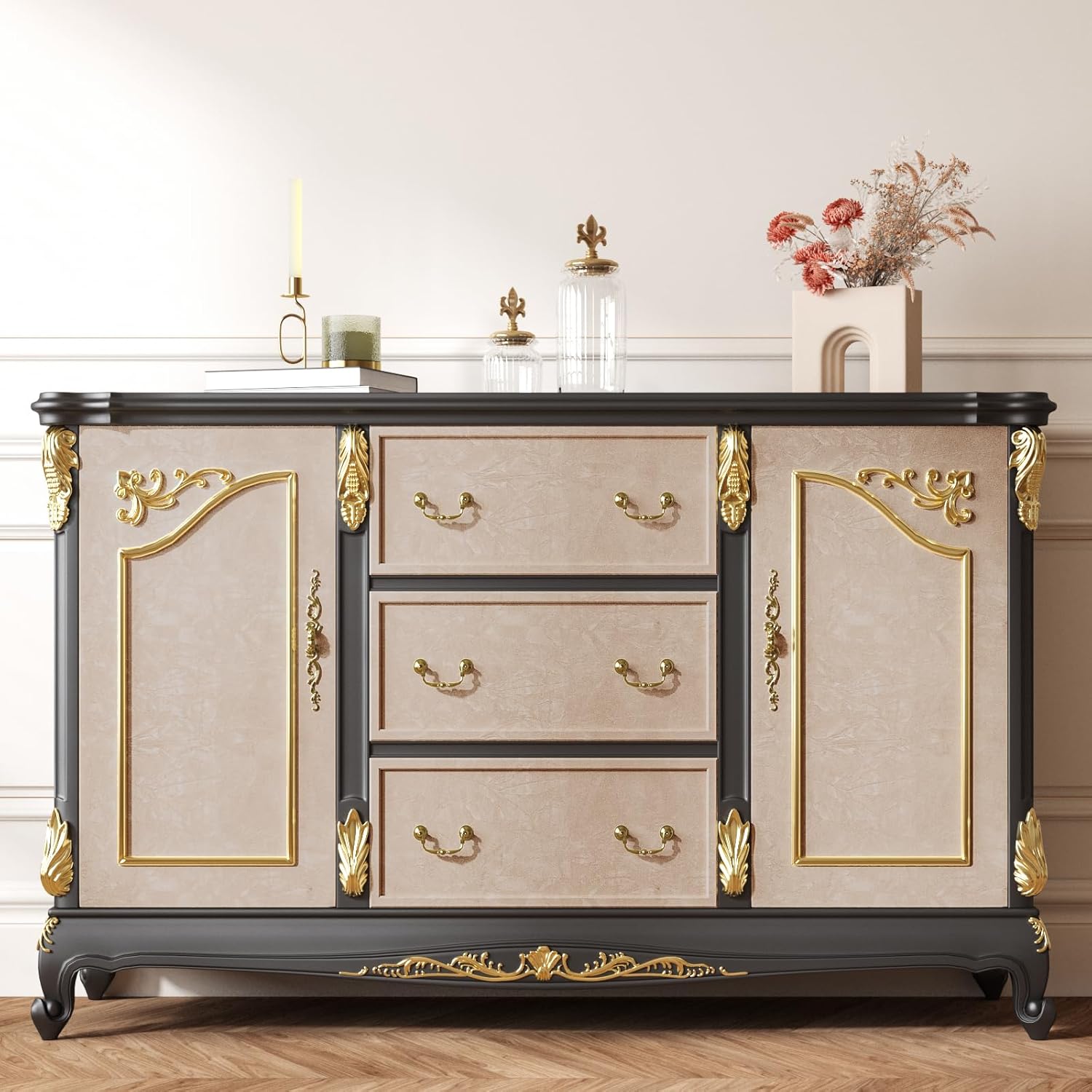 15.7"x472" Soft Beige Felt Drawer Liner for Dresser Drawer Cabinet Jewelry Box Liner Sheets Self Adhesive Velvet Wallpaper Peel and Stick Fabric Contact Paper for Bedroom Wall DIY Shelf