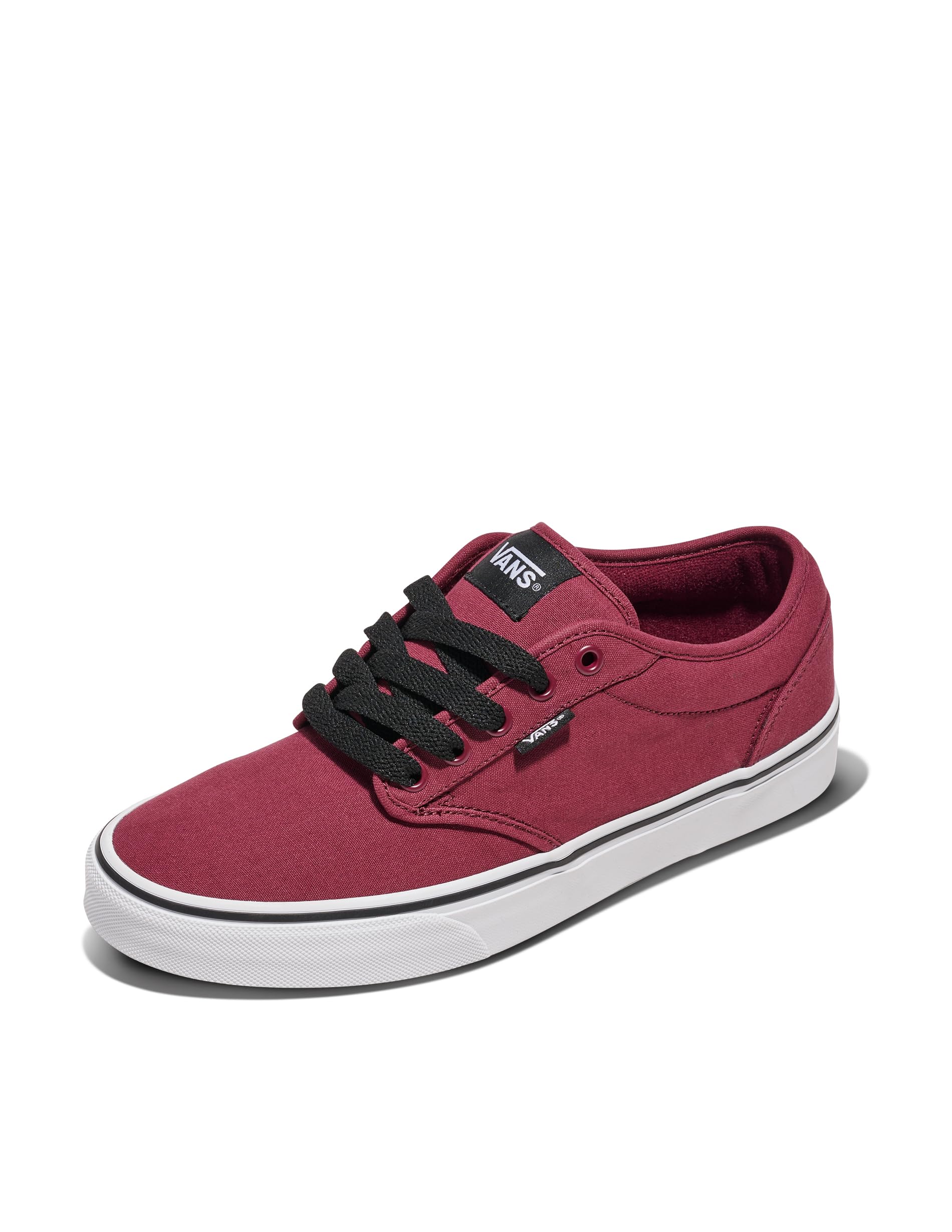 Vans Men's Mn Atwood Sneaker, White Canvas Oxblood White, 10.5 UK