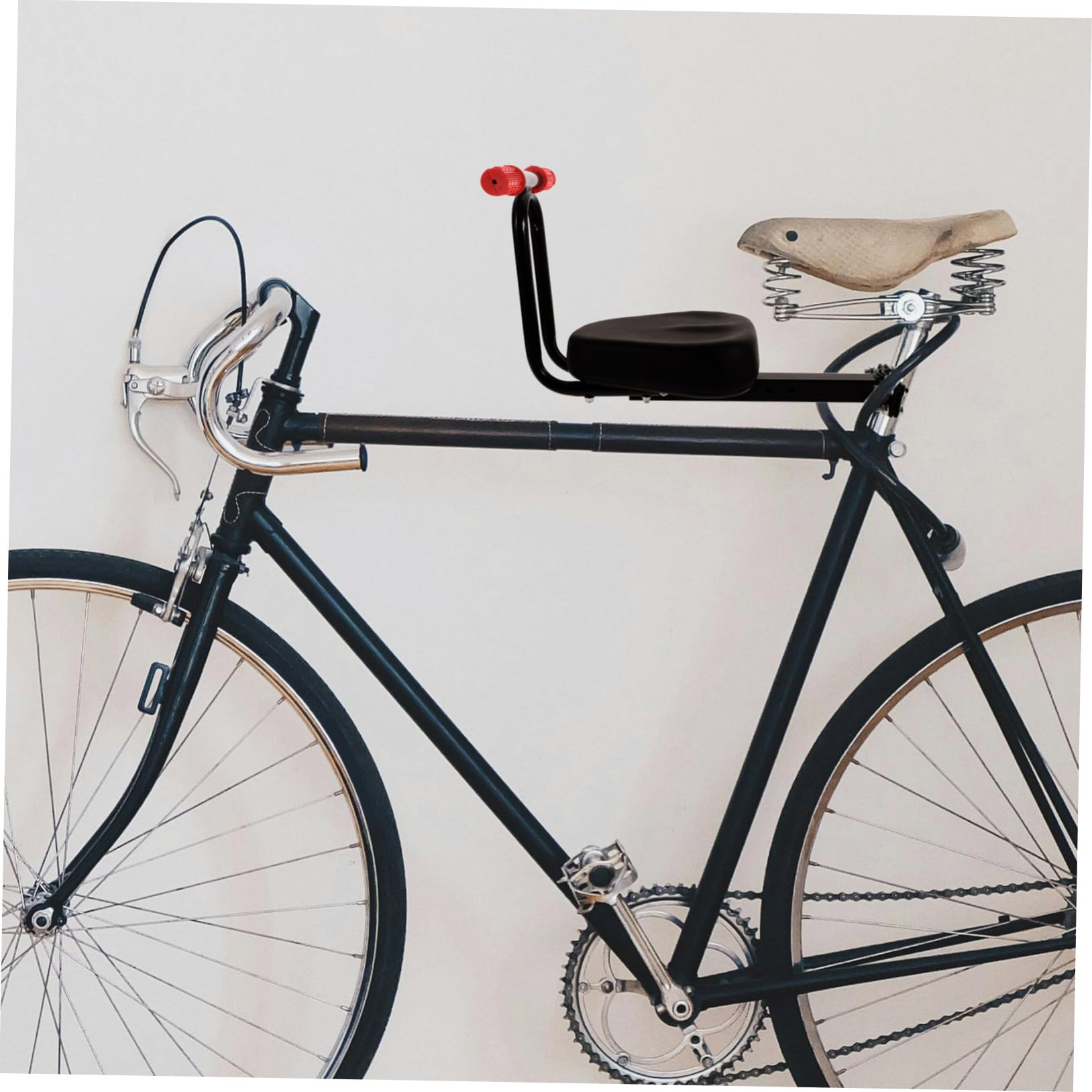 Seggiolino per Bicicletta Bambino Design Ergonomico e Confortevole in Metallo, Adatto per Bici e Bici Elettriche, per Genitori e Bambini in Sicurezza
