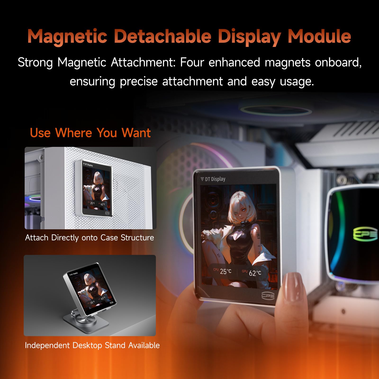 Amazon | PCCOOLER CPS DT360 ARGB ディスプレイ 液体クーラー 3.4