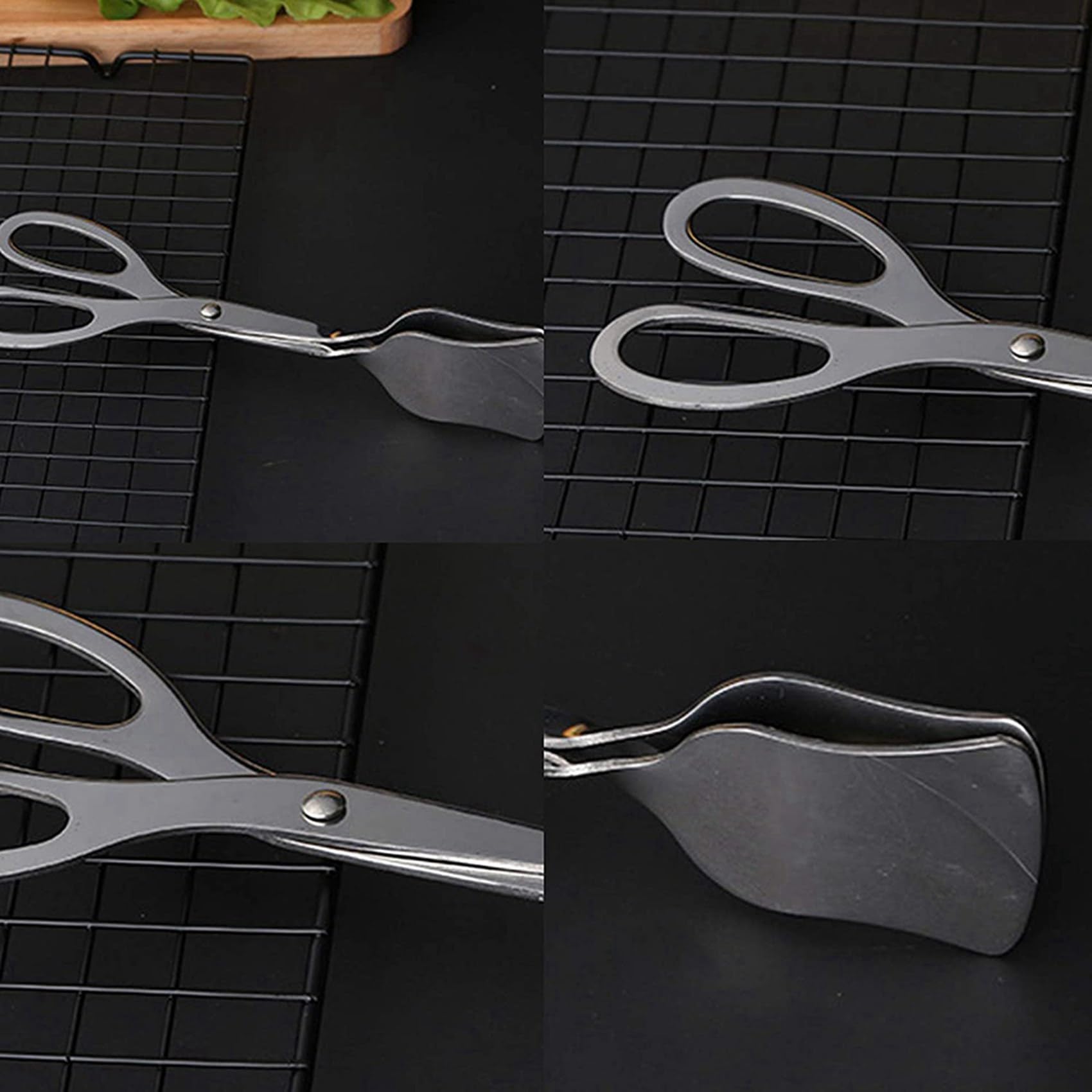 10 PièCes Pinces de Cuisine Pinces à Griller Pinces à Pâtisserie Pinces à Servir Pinces Polyvalentes Les Pinces de Cuisson en Forme de Ciseaux