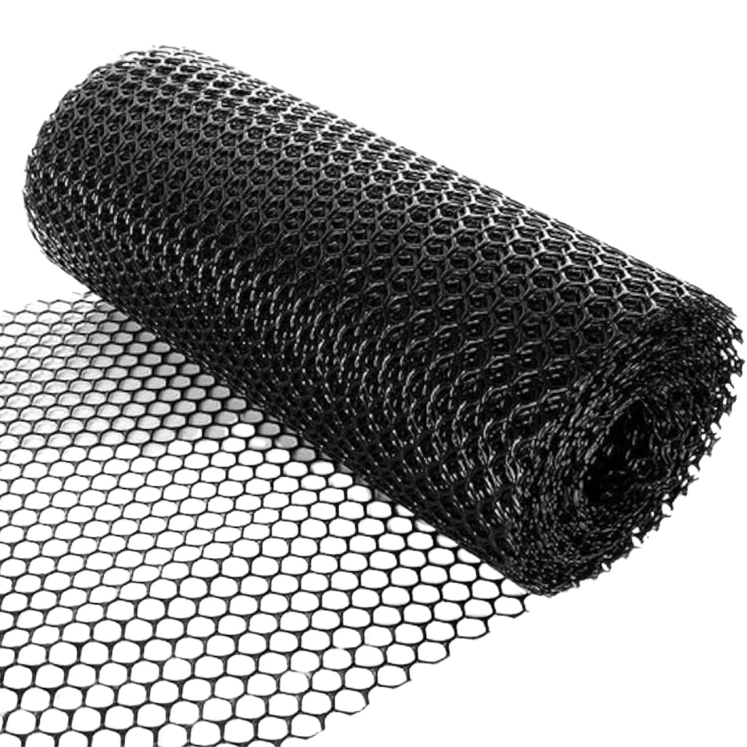 Ark Mat Black Grass Reinforcement Protection Mesh Roll - Heavy Duty 460Gsm Flexible Plastic - Easy Cut - For Car Parking, Paths, Playgrounds (1M X 25M)
