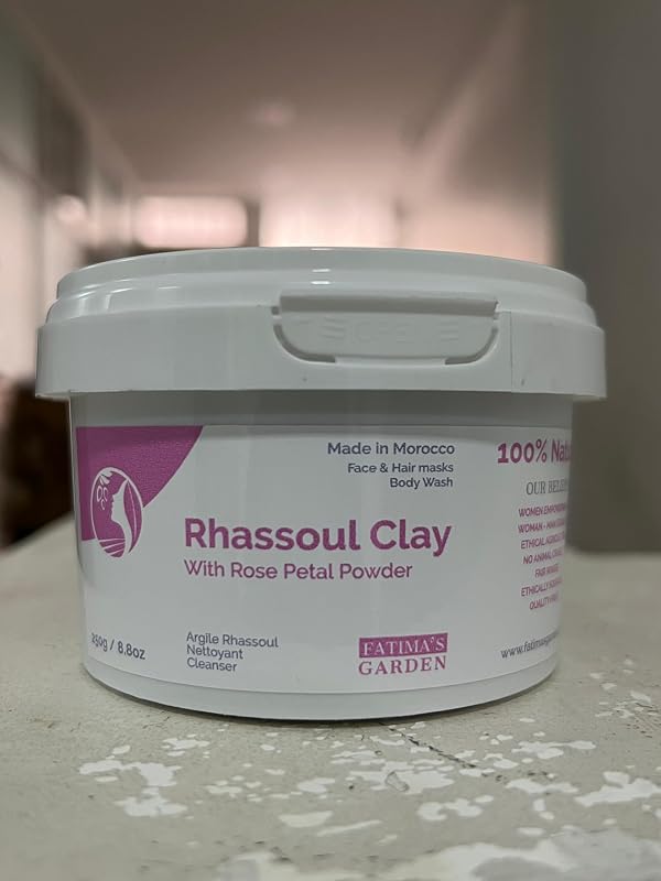 Fatima's Garden Ghassoul com Pétalas de Rosa, 1 kg