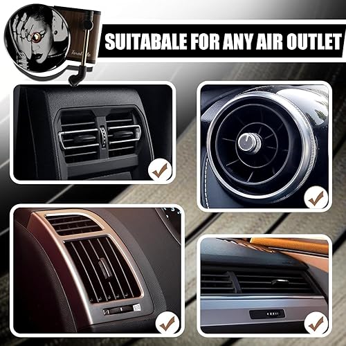 Miniatura 9 de 1 unidad de ambientador de aire estilo retro para tocadiscos de aire con clips de ventilación para accesorios de decoración de coche con 9 fundas de