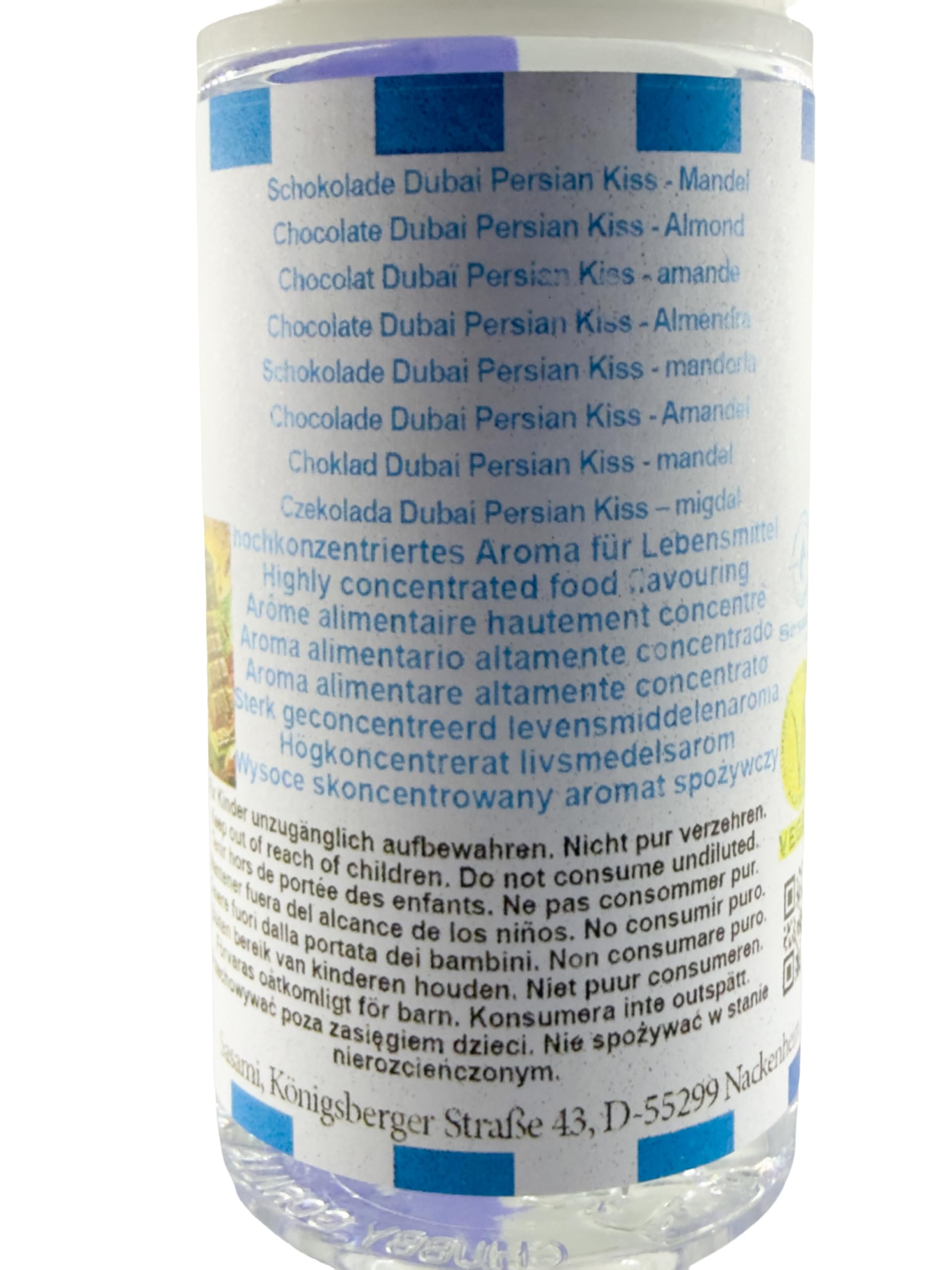 Czekolada Dubai Persian Kiss – migdał aromat koncentrat – Wegański – Sasami – 100ml
