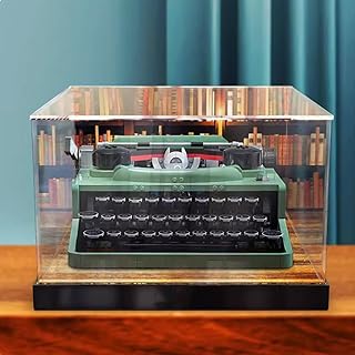 Acrylic Display Case Box Compatible Lego 21327 Typewriter Model, Protection, Dustproof Display Case Gift Model, Transparen,Compatible with Lego (Only Display Case )