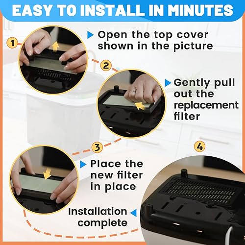 Miniatura 5 de Paquete de 2 filtros HEPA de repuesto compatibles con el secador Dr. Brown's - Filtro avanzado de secadora para biberones y chupetes