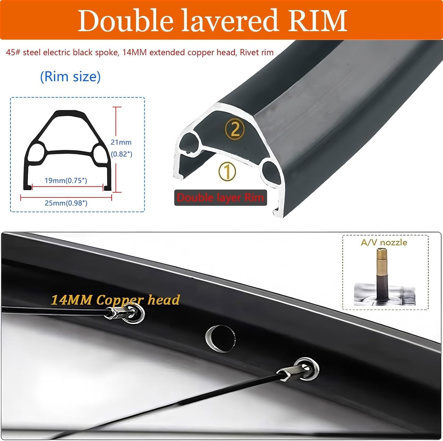 Juego De Ruedas para Bicicleta De Montaña 26 27.5 29 Pulgadas, Aleación De Aluminio, Freno De Disco, Buje HG, Ruedas De Bicicleta con Liberación Rápida, Compatibilidad 7-12 Velocidades