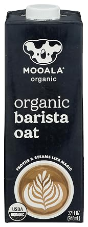 Mooala Barista Oatmilk - Shelf Stable, Oat Based Creamer for Coffee and Matcha, Organic, Non GMO, 32 FL OZ Case 1 1 Pack, 32 FL Oz