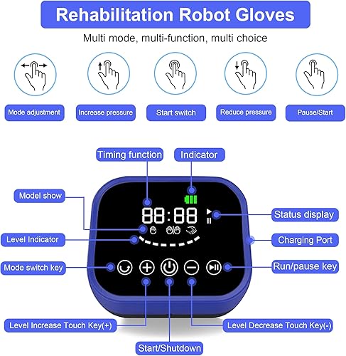 Miniatura 7 de Reabilitech Robot Reabilitech Guantes de Rehabilitación de dedo de mano Equipo de ejercicio para hemiplejia cerebral