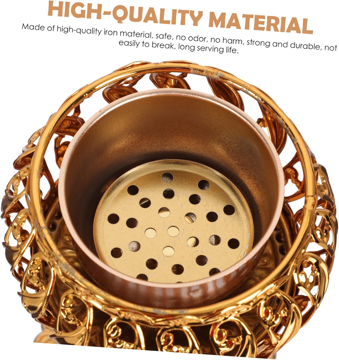 SOLUSTRE Quality Material Bakhoor Holder Iron Art Censer Style Incense Burner Perfect Present