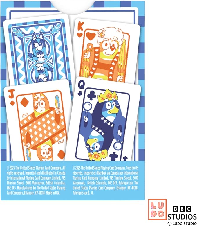 Baraja Bicycle Bluey - Naipes con Personajes de Bluey, Bingo y Familia miniatura 4