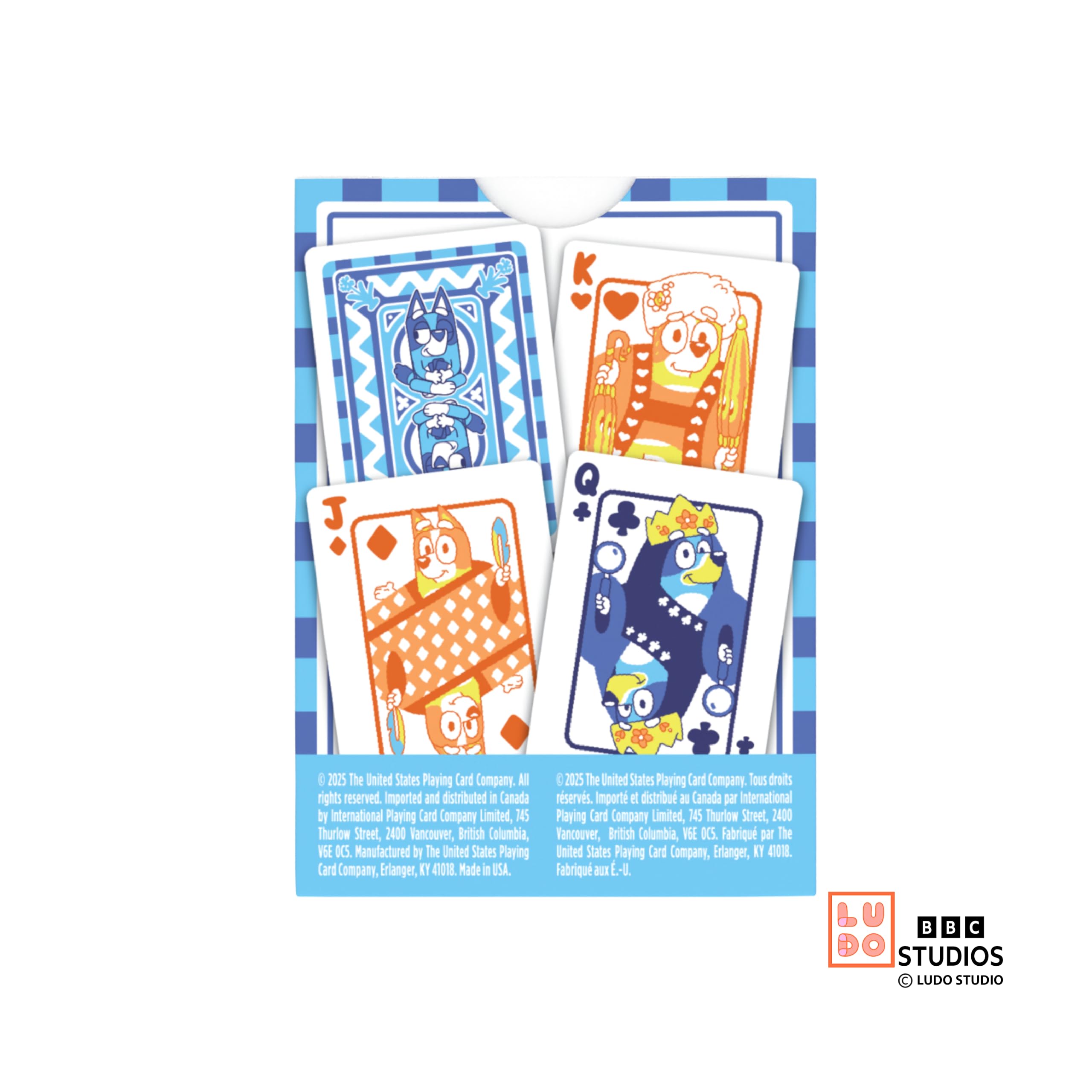 Bicycle Bluey Playing Cards Deck, Cute and Collectible Bluey Toys Deck of Card Game for Family Game Night Featuring Bingo, Chilli, and Bandit