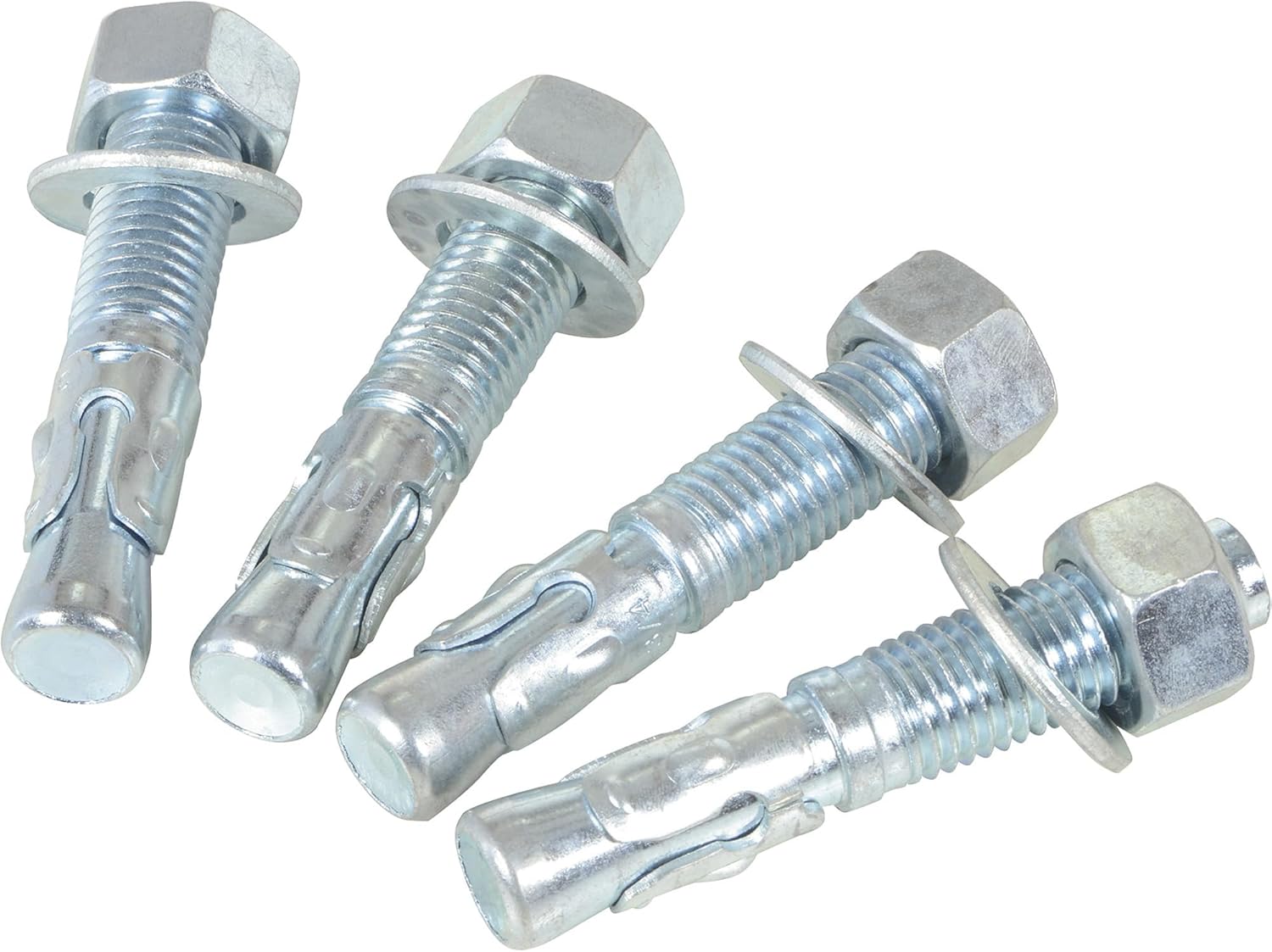 Vestil Concrete Wedge Anchor Bolts - 4-Pack, Model Number AS-344-4PK