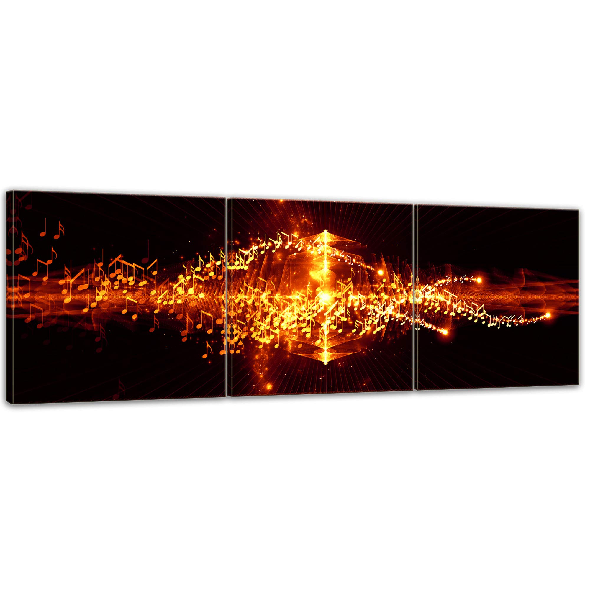 Bilderdepot24 Bild auf Leinwand | Abstrakte Kunst LI in 180x60 cm mehrteilig als Panorama Wandbild XXL | Wand-deko Dekoration Wohnung modern Bilder | 200741-180x60-3tlg