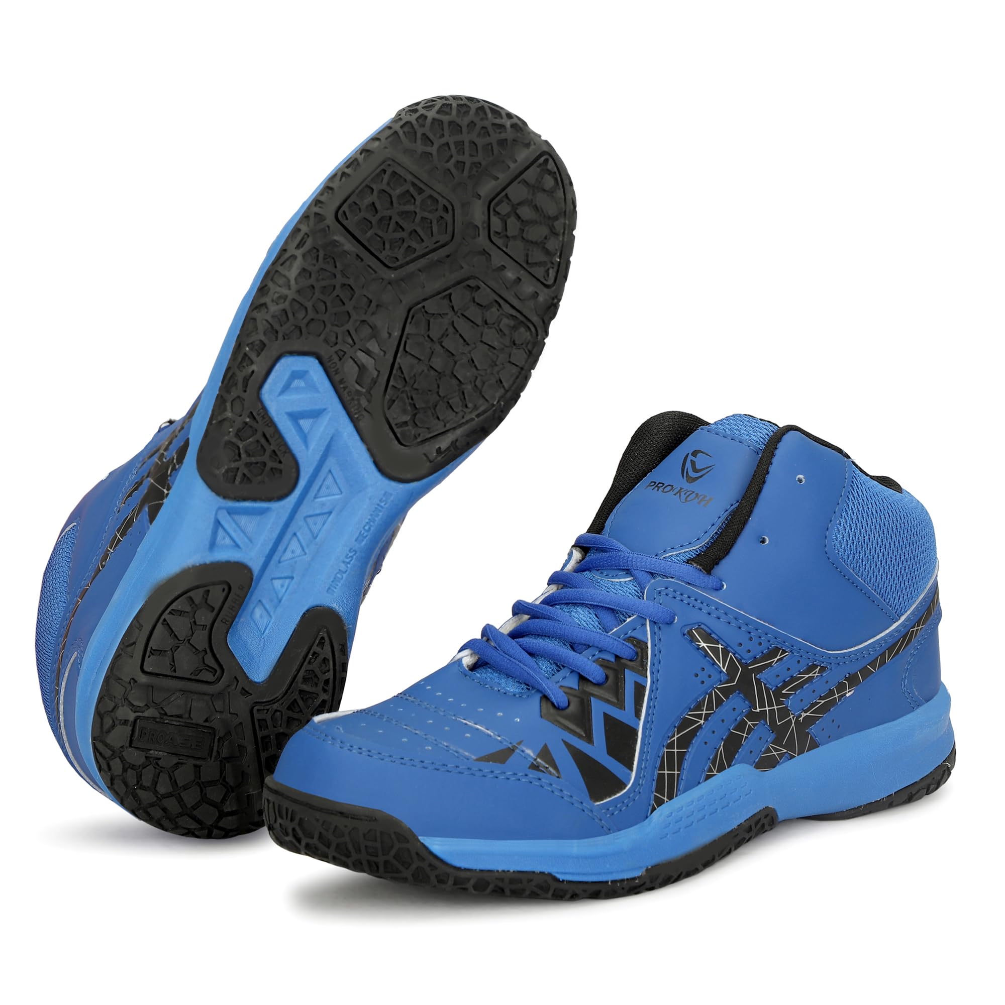 PRO KVH 2.0 Basketball Shoes for Men | Rubber Phylon Sole | High Top Basketball Sneakers | Ideal for Indoor and Outdoor Basketball Court, Blue 6UK (B0CQVNP1X5) Amazon Price History, Amazon Price Tracker