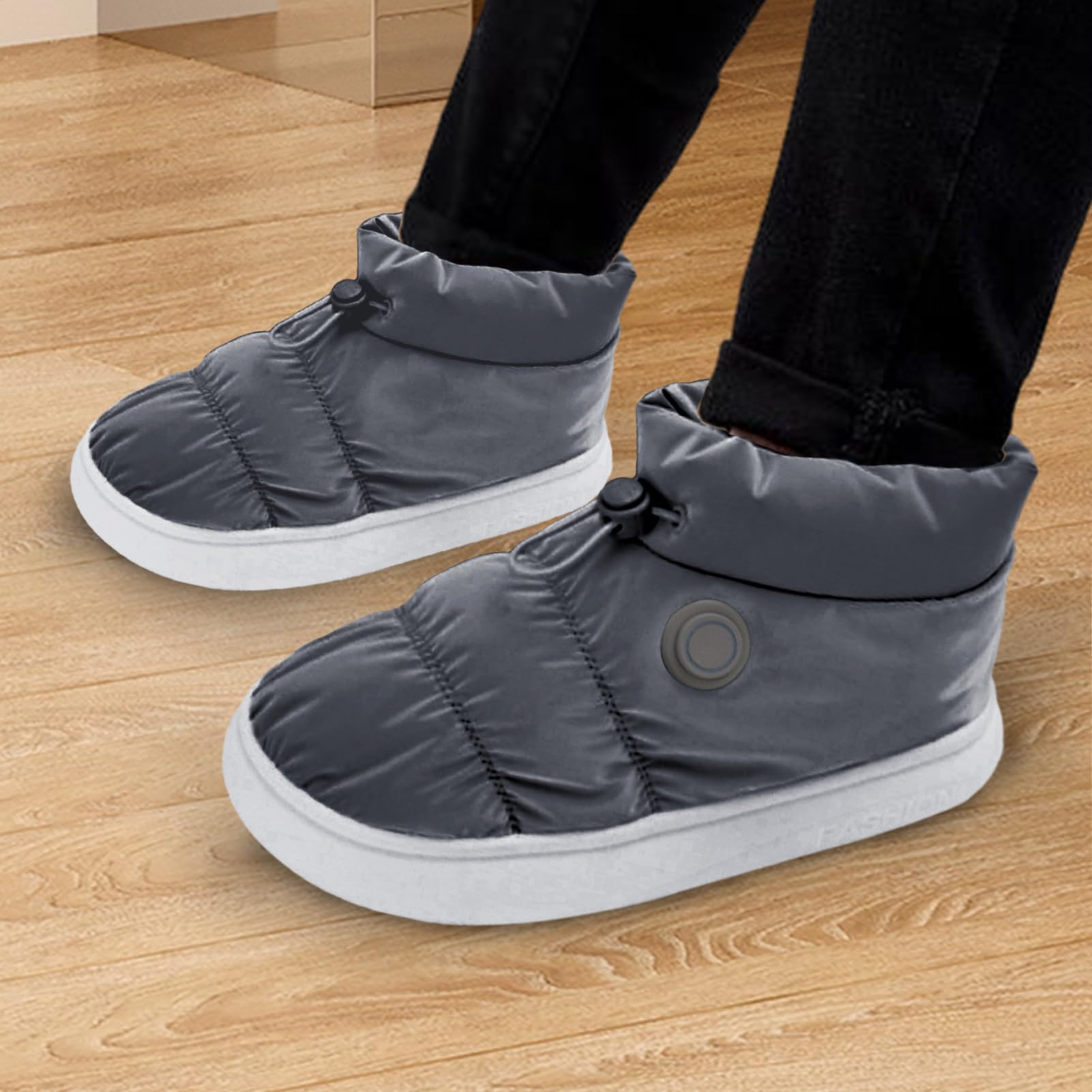 Scarpe riscaldanti elettriche, scaldamani riscaldanti | Stivali da neve invernali riscaldati antiscivolo | Scarpe riscaldanti da uomo ricaricabili elettriche scaldamani termiche per piedi