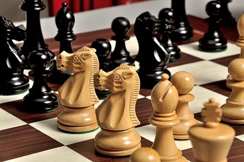 Miniatura 7 de The House of Staunton The Wild Knight Series Chess Set, Box, &amp; Board Combination - 3.75" King