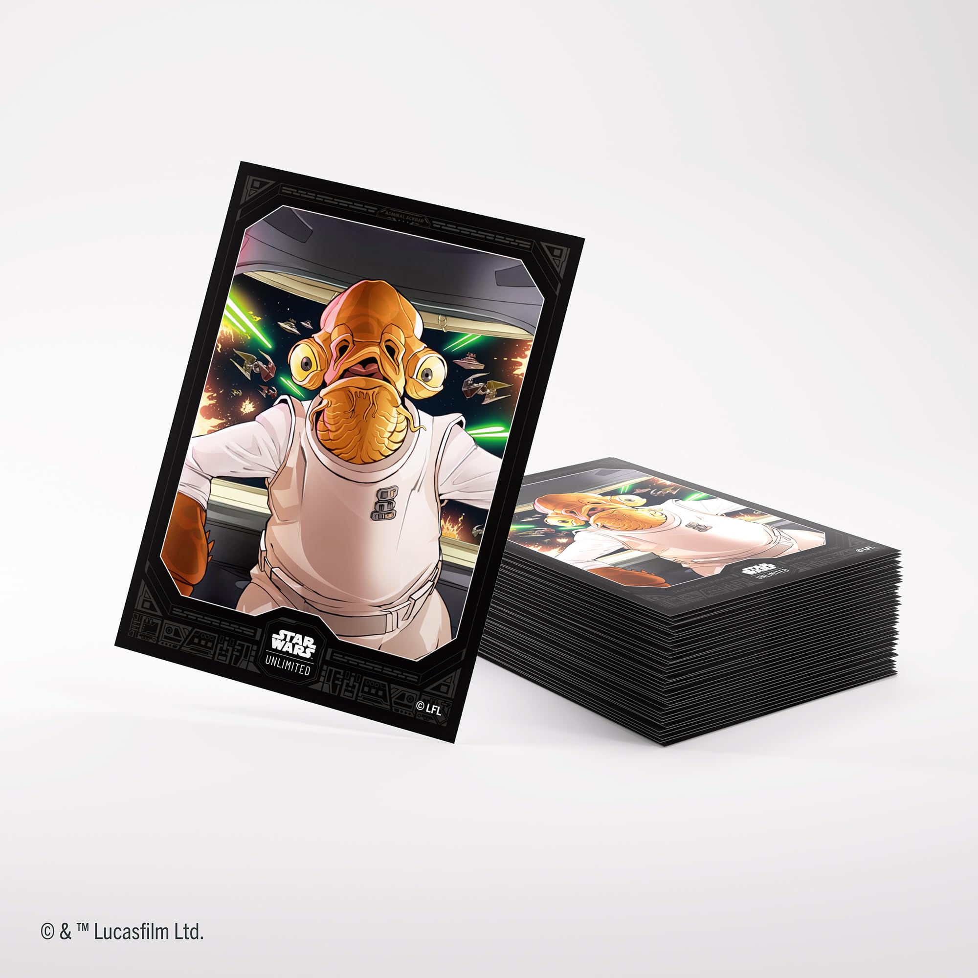 Star Wars: Unlimited Card Game - Admiral Ackbar ART SLEEVES, Multi-coloured - Image 2