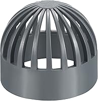 Vista 25 de PATIKIL Cubierta de rejilla de drenaje de atrio de identificación de 1.260 in, adaptador redondo de tubería de drenaje de alcantarillado UPVC