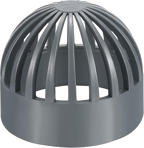 Miniatura 25 de PATIKIL Cubierta de rejilla de drenaje de atrio de identificación de 1.260 in, adaptador redondo de tubería de drenaje de alcantarillado UPVC