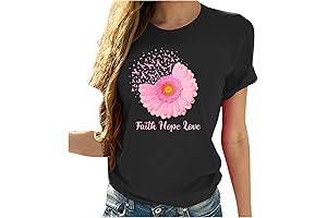Cheerleading Breast Cancer Awareness Long Sleeve Shirts for Women