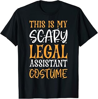This Is My Scary Legal Assistant Costume Funny Halloween T-Shirt