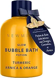 New Miuz Espuma Nutritiva Para Banho, Duradoura, Óleo Essencial De Cúrcuma, Laranja E Arnica, Hidratante A Pele, Relaxante, Alívio Do Estresse, Presente Spa Mulheres