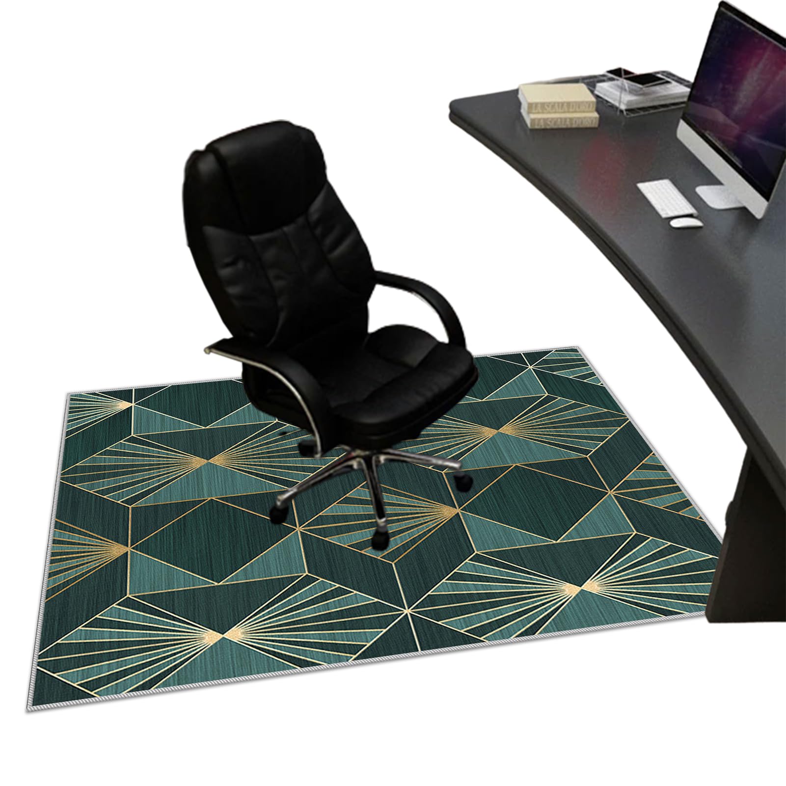120 x 140 cm Alfombra para Silla de Oficina para Suelos Duros Parquet Laminado y Azulejos Alfombra Gaming Suelo, Alfombrilla Protector Suelo Silla Ruedas, Alfombras de Escritorio