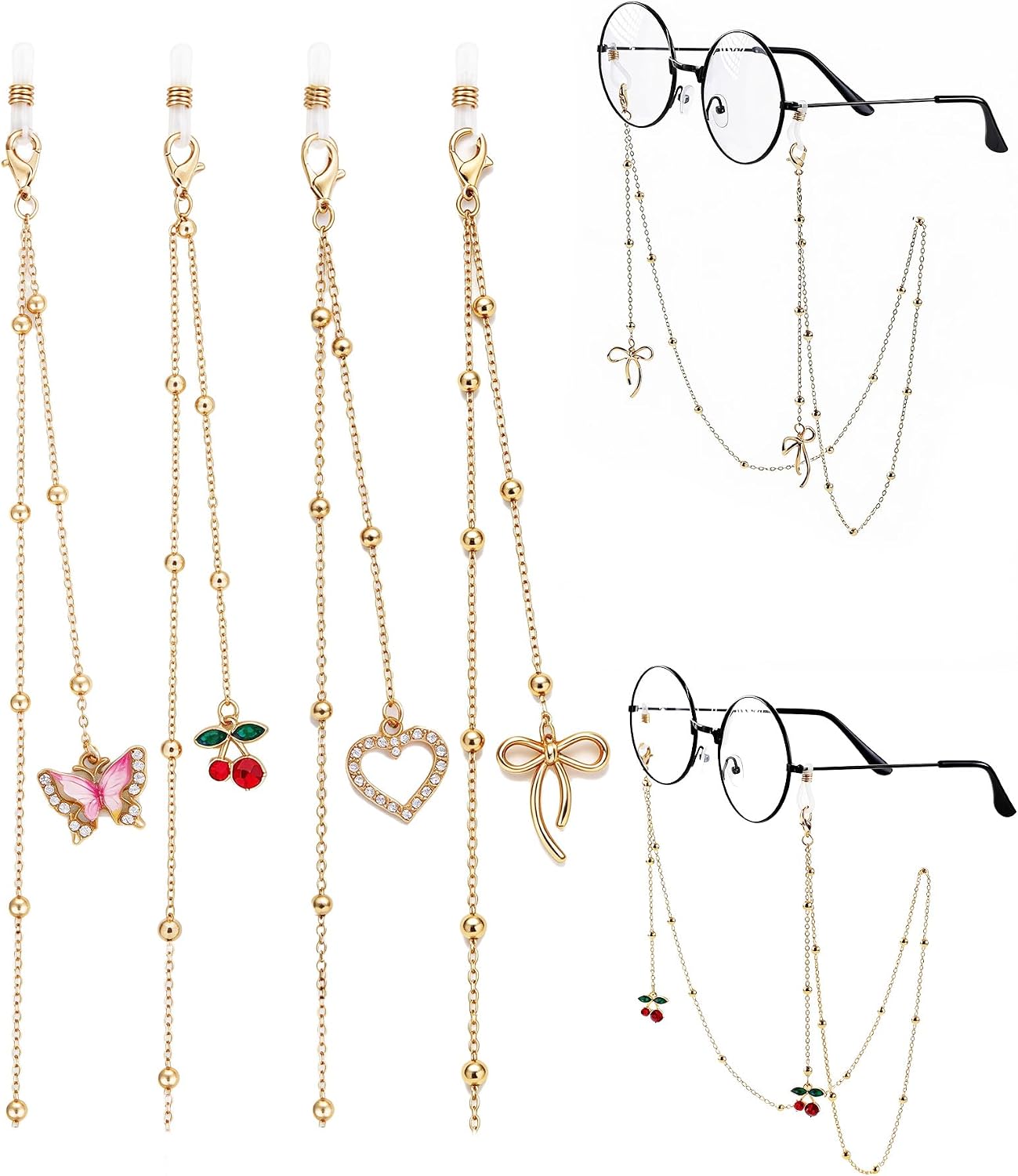 Stylish Sunglasses Chain for Women, Glasses Charm Mask Lanyard