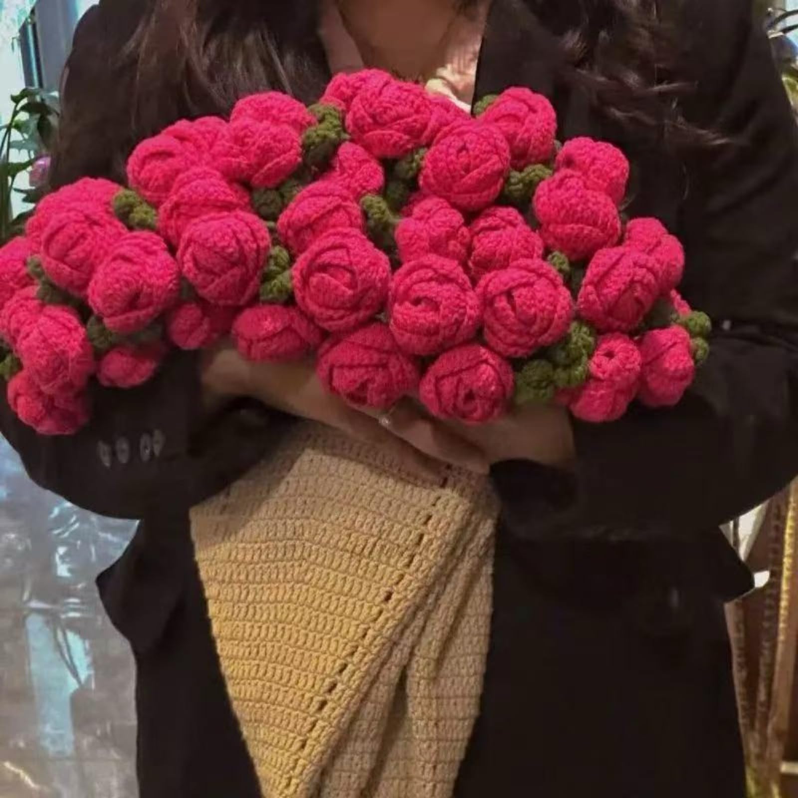 Amazon | 花束になるブランケット 花束ブランケット かぎ針編みキット