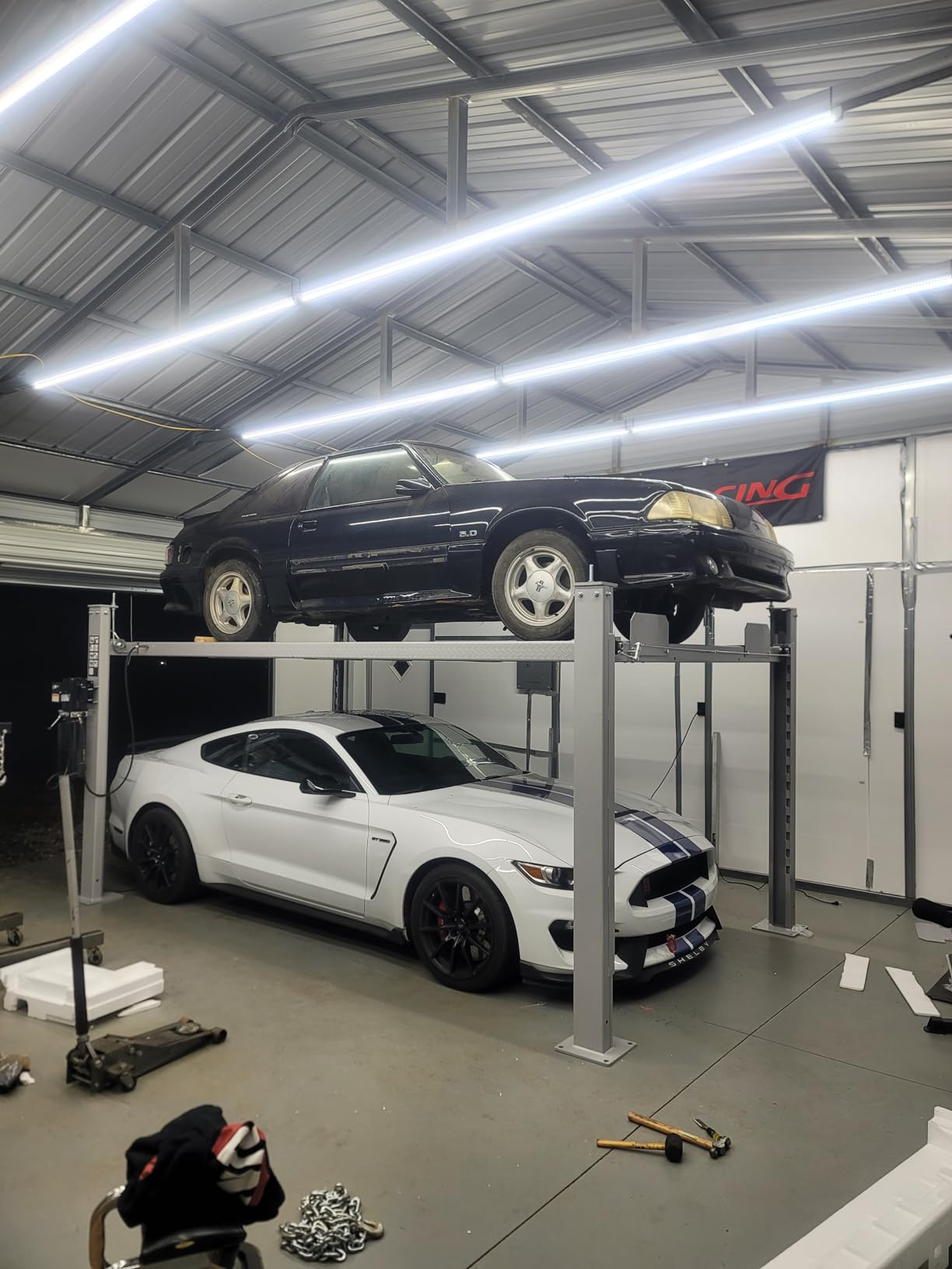 Car lift installation