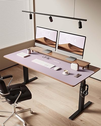 Miniatura 411 de YSAGi Protector de escritorio de cuero, tapete de oficina, alfombrilla grande para mouse, antideslizante, de piel sintética, almohadilla