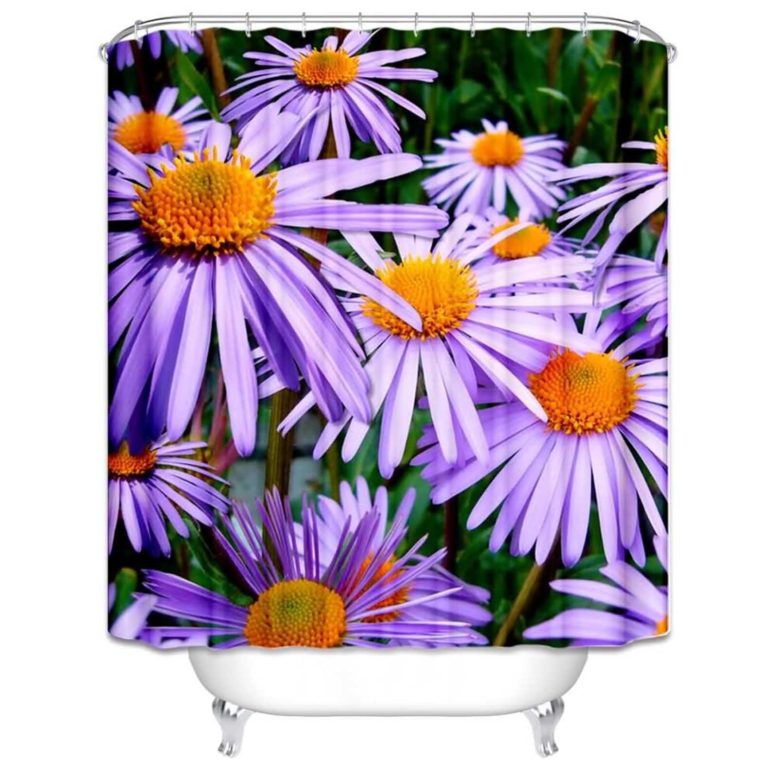 Rideau douche anti moisissure pour baignoire sans percage grand format 220x180