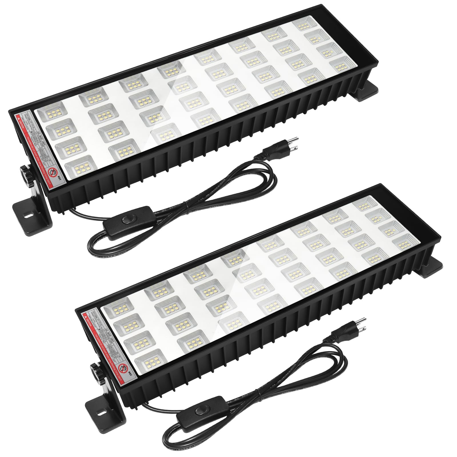 Photo 1 of 150W LED Shop Lights, 6000K 18000LM Work Light for Garage, Plug in Garage Light with 9.8FT Power Cord, Workshop, Yard, Garage, Warehouses, Yard, Carport (150W-2P)