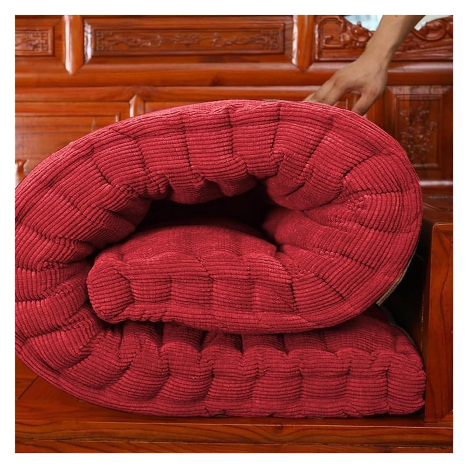 uyeoco Coussin de Banc Exterieur intérieur 100x40/140x40/150x50/180x55cm Banc Assise Coussin 8-10cm Jardin Coussin D'assise Epais Coussin de Sol Canapé pour Maison Balançoire(#5,50x160cm/20x63in)