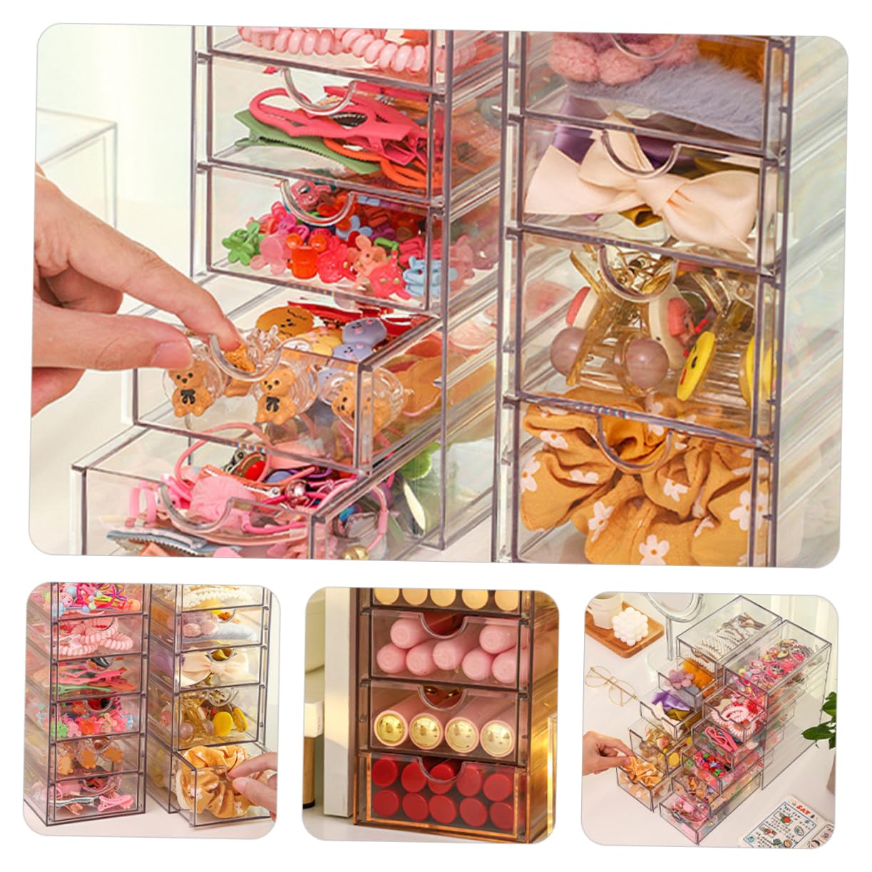 SOLUSTRE 6er-Set Transparente L-förmige Regaltrenner – 11 Zoll Breit, Für Supermarkt, Küche, Büro & Mehr