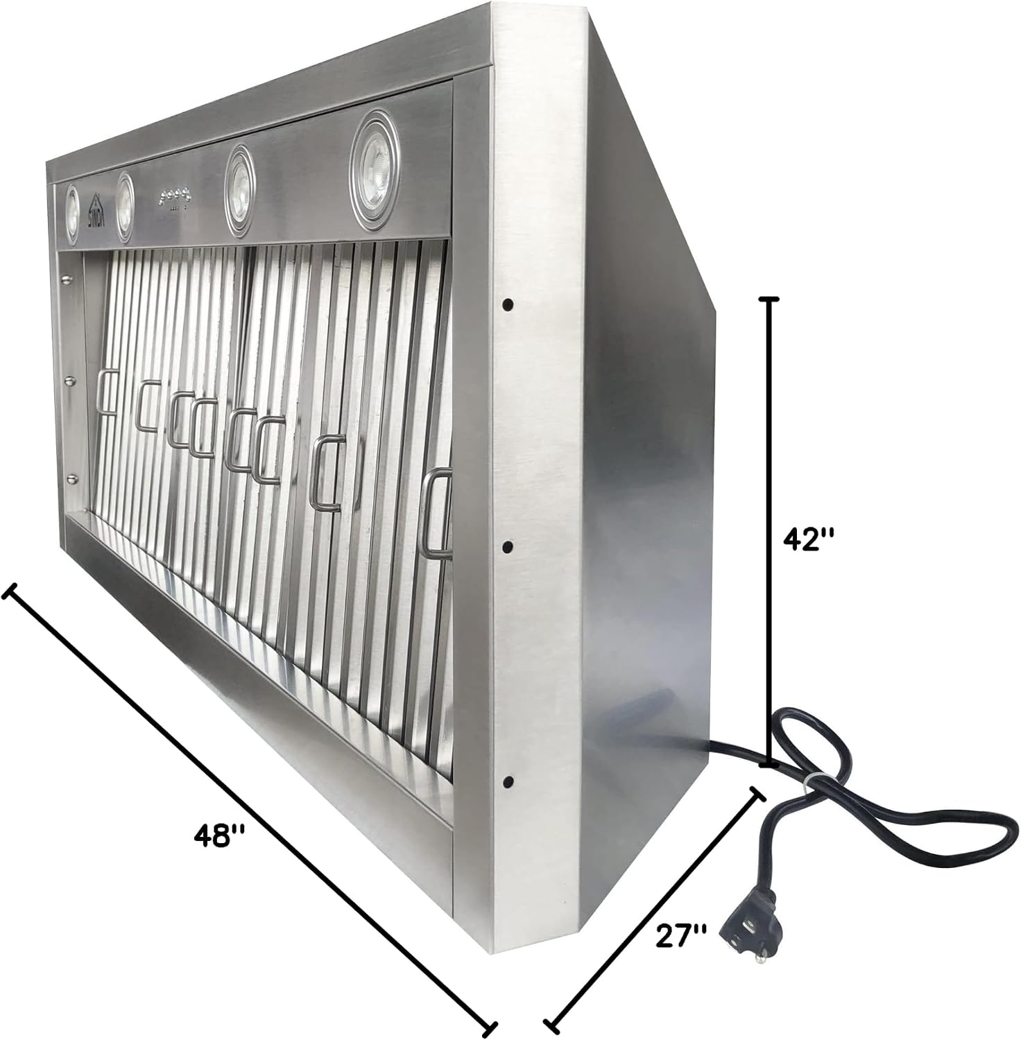 Dimensions of the CT Copper Tailor VH18 Copper Vent Hood