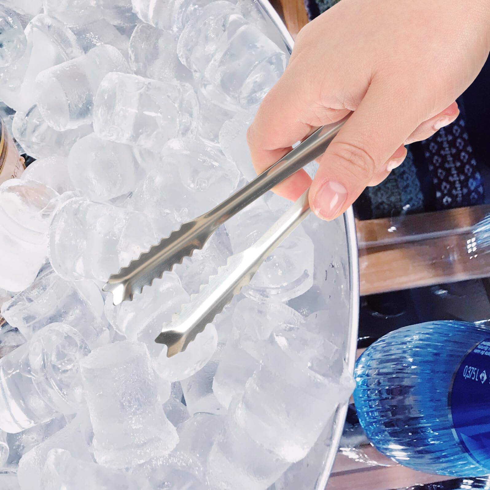 ABOOFAN Juego de Mazo de Hielo de Madera Plegable Bolsas de Hielo Reutilizables para Cocina y Bar, Resistente y No se Deforma Fácilmente