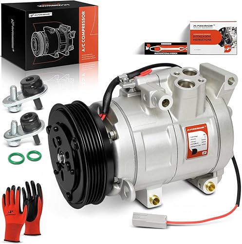 A-Premium Compresor de aire acondicionado con embrague compatible con Mazda 3 2.0L 2010-2013, 3 Sport 2.0L 2010-2013, con compresor HCC-HS18N, 5