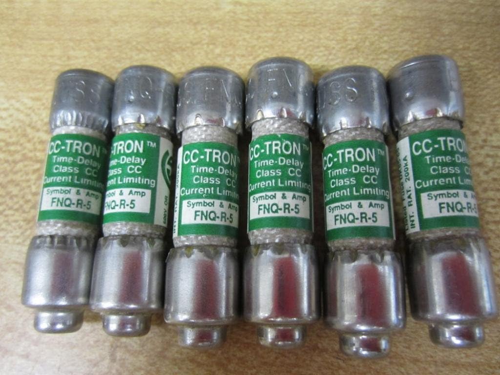 Bussmann FNQ-R-5 Cooper Fuse FNQR5 CC-Tron (Pack of 6)