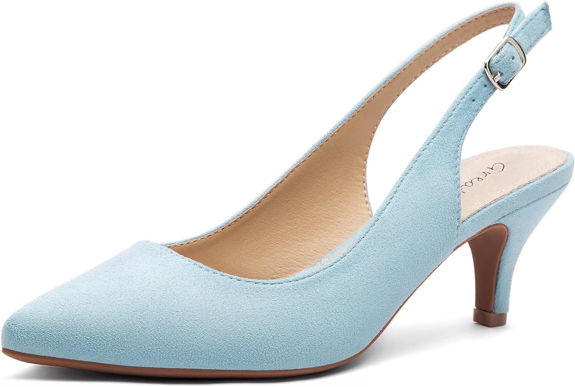 Pointed Toe Sandals Slingback Kitten Heels Pointed Toe Pumps Ladies Shoes Heels Dressy Work Date Wedding Party