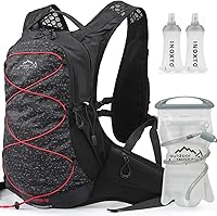 Vista 11 de IX INOXTO Hydration Pack Backpack, Lightweight Water Backpack with 2L Hydration Bladder Daypack for Men Women,Running Hydration Vest for Trail