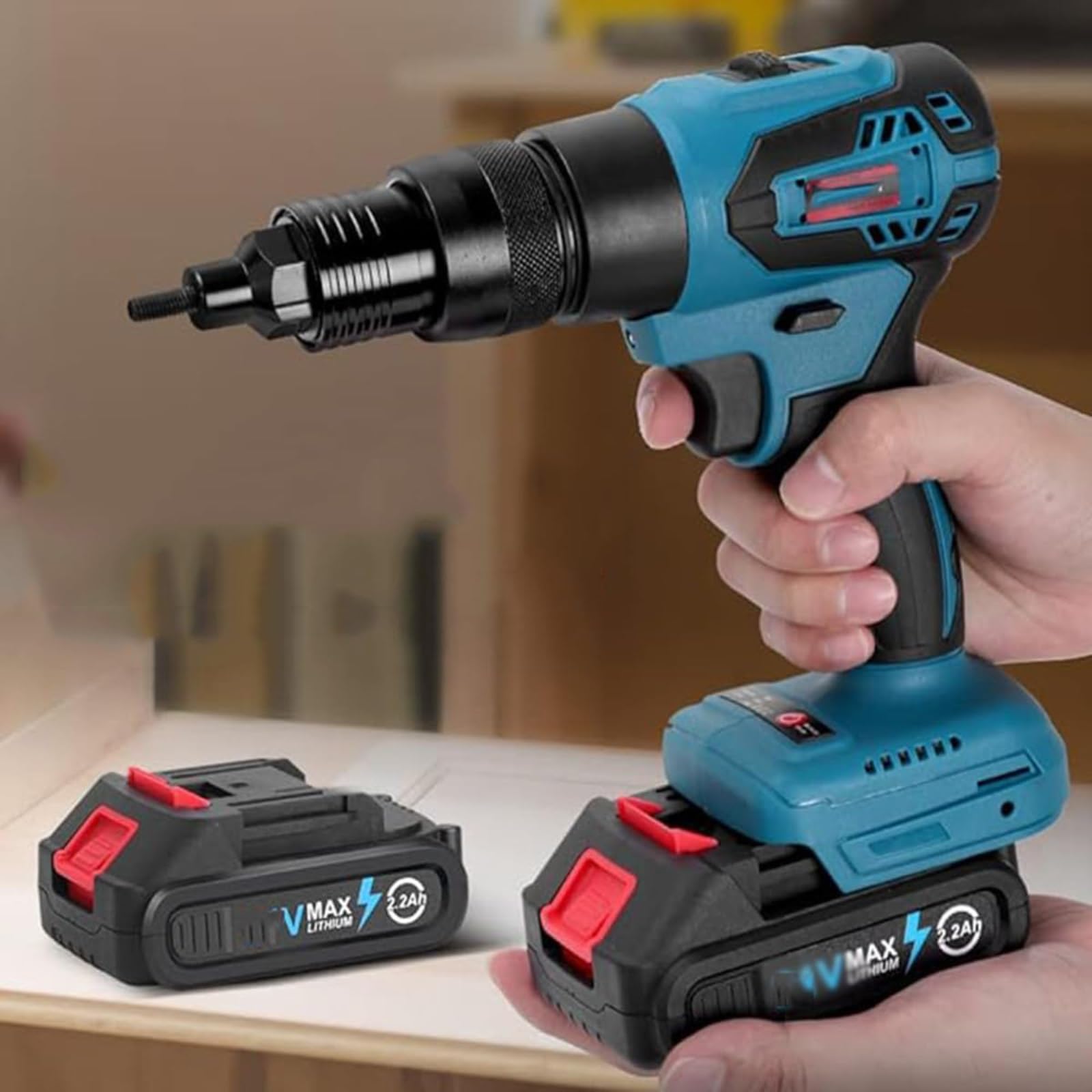 Outil de rivet pop portable alimenté par batterie M3 M4 M5 M6 M8 M10 M12 automatique