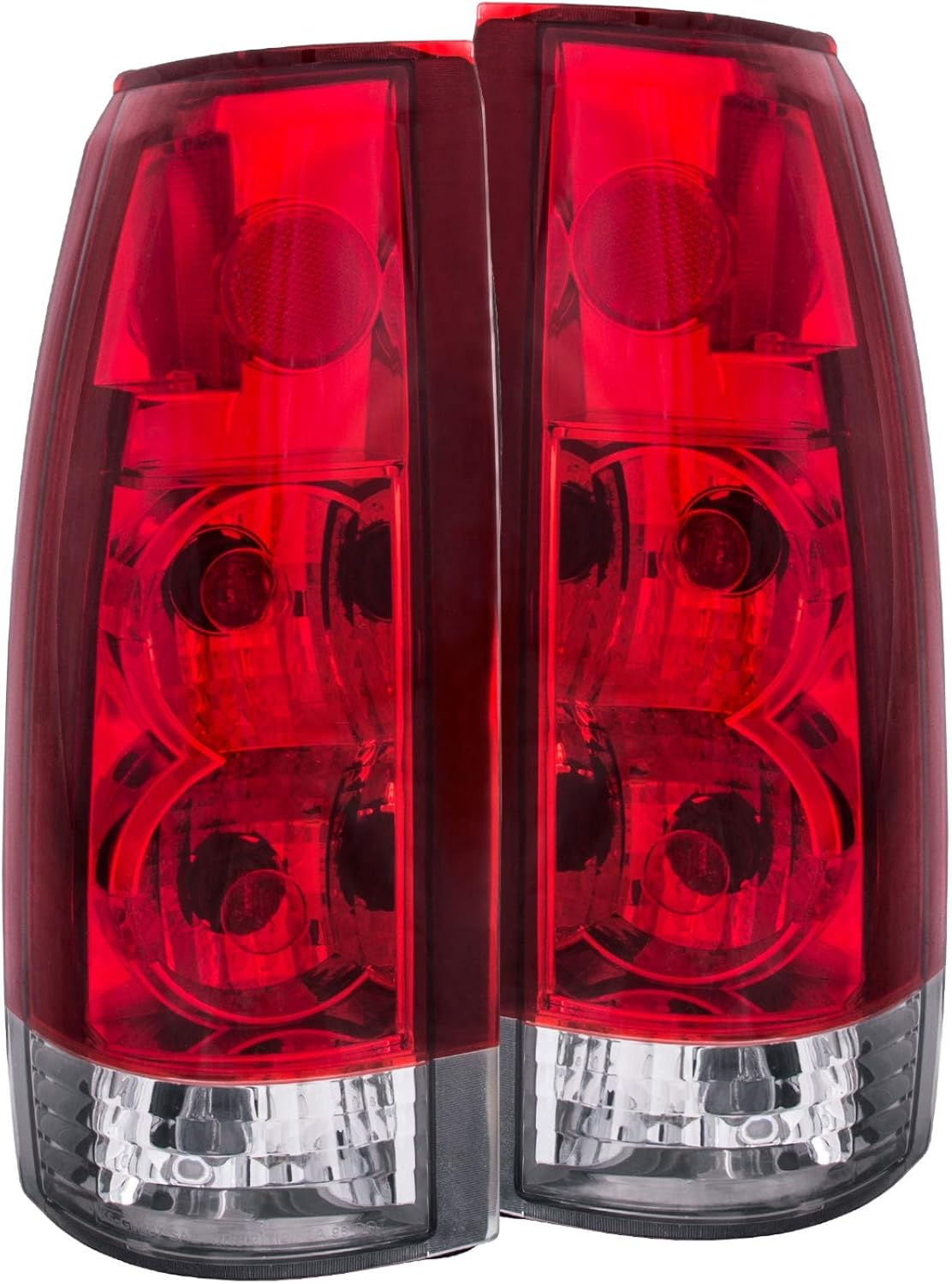AnzoUSA 211140 Red/Clear G5 Tail Light Assembly (Pair)