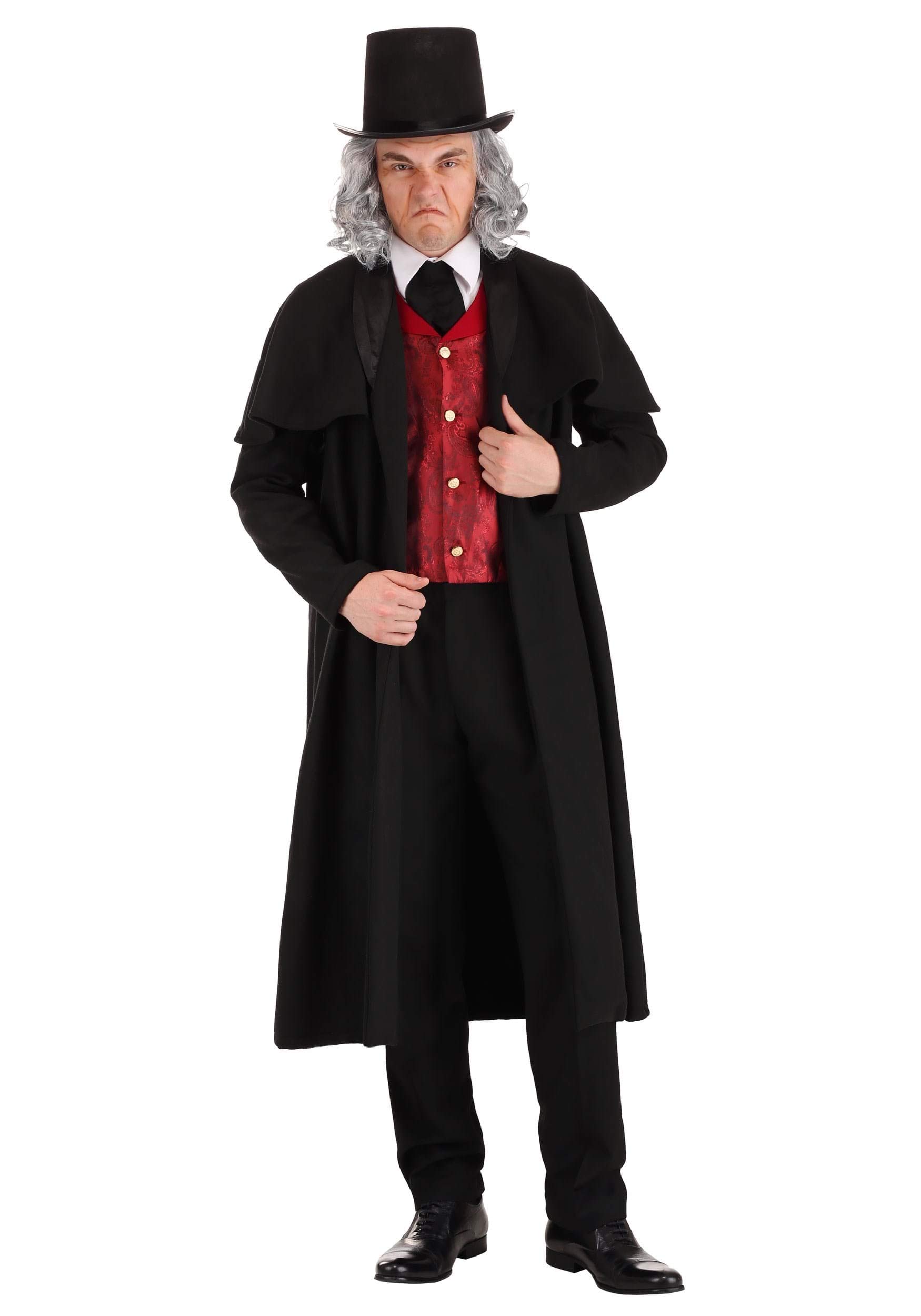 Fun Costumes Ebenezer Scrooge Costume for Adults | A Christmas Carol Outfit with Coat, Vest & Top Hat | Victorian Attire